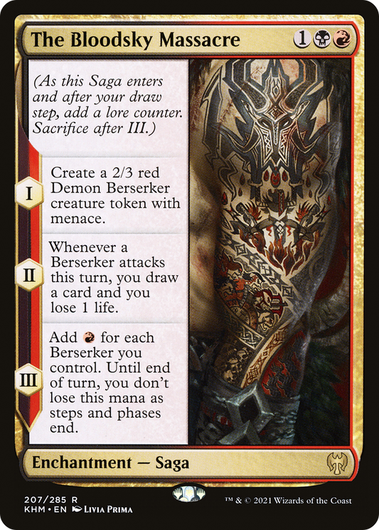 The Bloodsky Massacre (KHM-207) - Kaldheim Foil - Premium MTG Single from Wizards of the Coast - Just $0.08! Shop now at Game Crave Tournament Store
