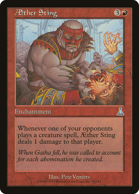 Aether Sting (UDS-076) - Urza's Destiny - Premium MTG Single from Wizards of the Coast - Just $0.10! Shop now at Game Crave Tournament Store