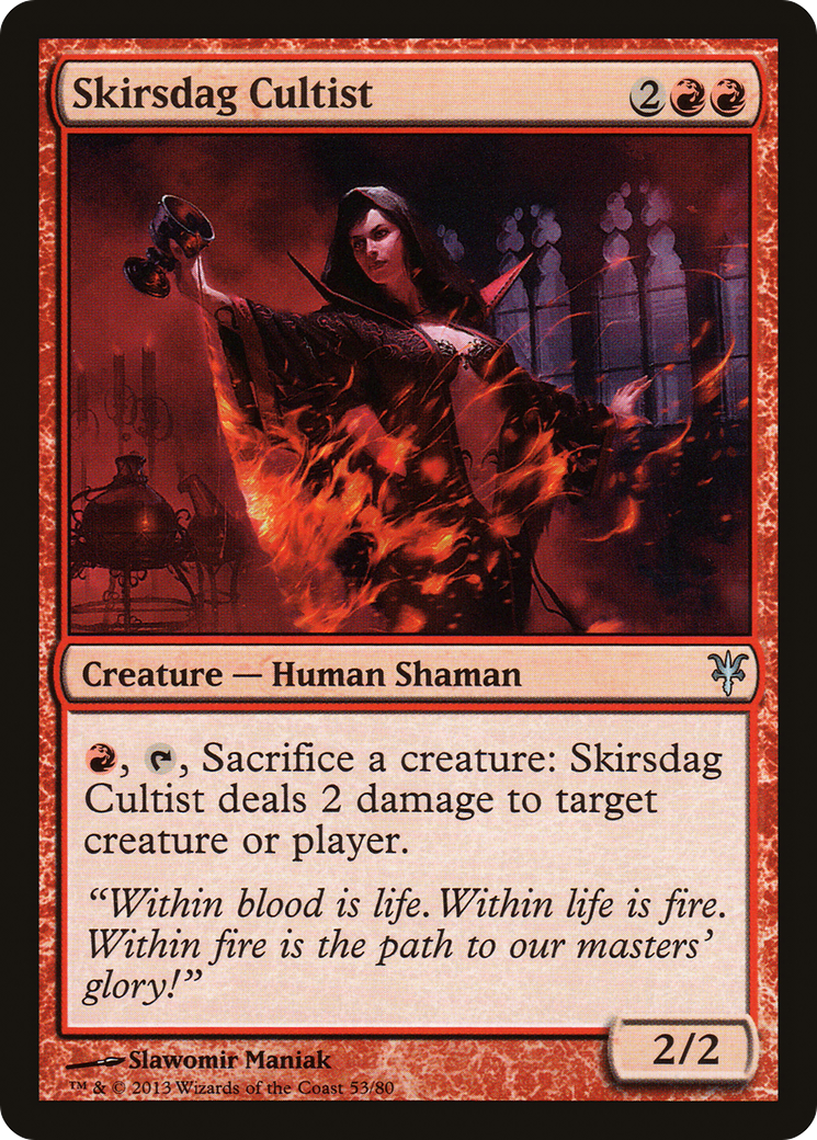 Skirsdag Cultist (DDK-053) - Duel Decks: Sorin vs. Tibalt - Premium MTG Single from Wizards of the Coast - Just $0.25! Shop now at Game Crave Tournament Store