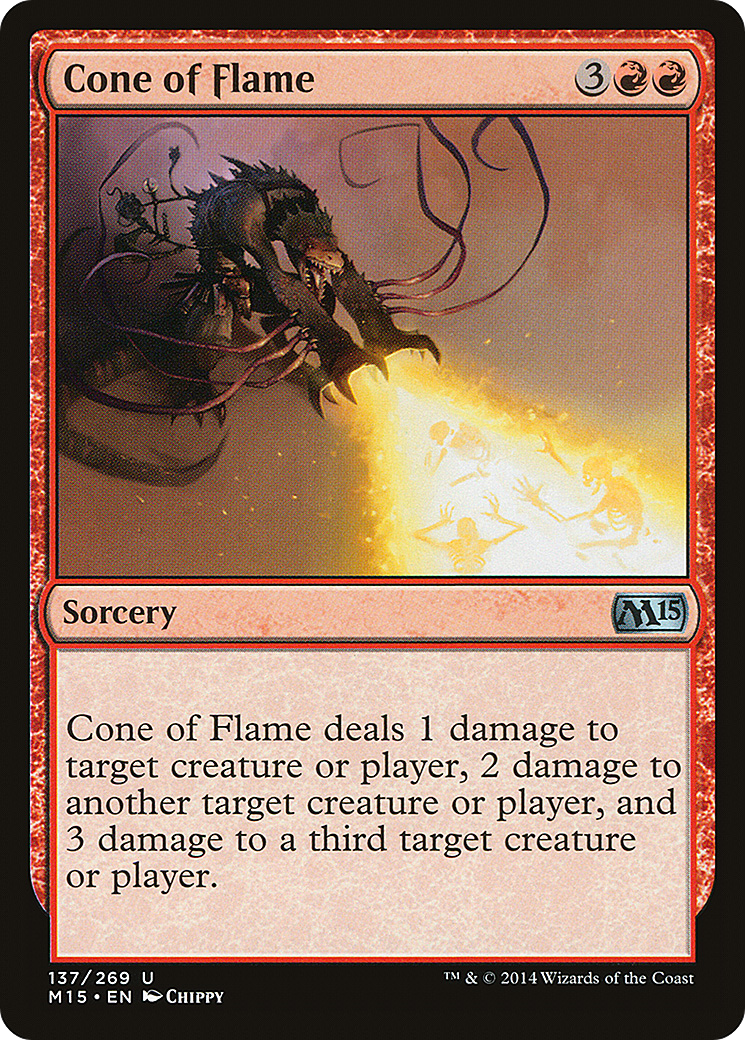 Cone of Flame (M15-137) - Magic 2015 Foil - Premium MTG Single from Wizards of the Coast - Just $0.09! Shop now at Game Crave Tournament Store