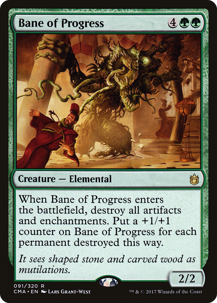Bane of Progress (CMA-091) - Commander Anthology - Premium MTG Single from Wizards of the Coast - Just $1.74! Shop now at Game Crave Tournament Store
