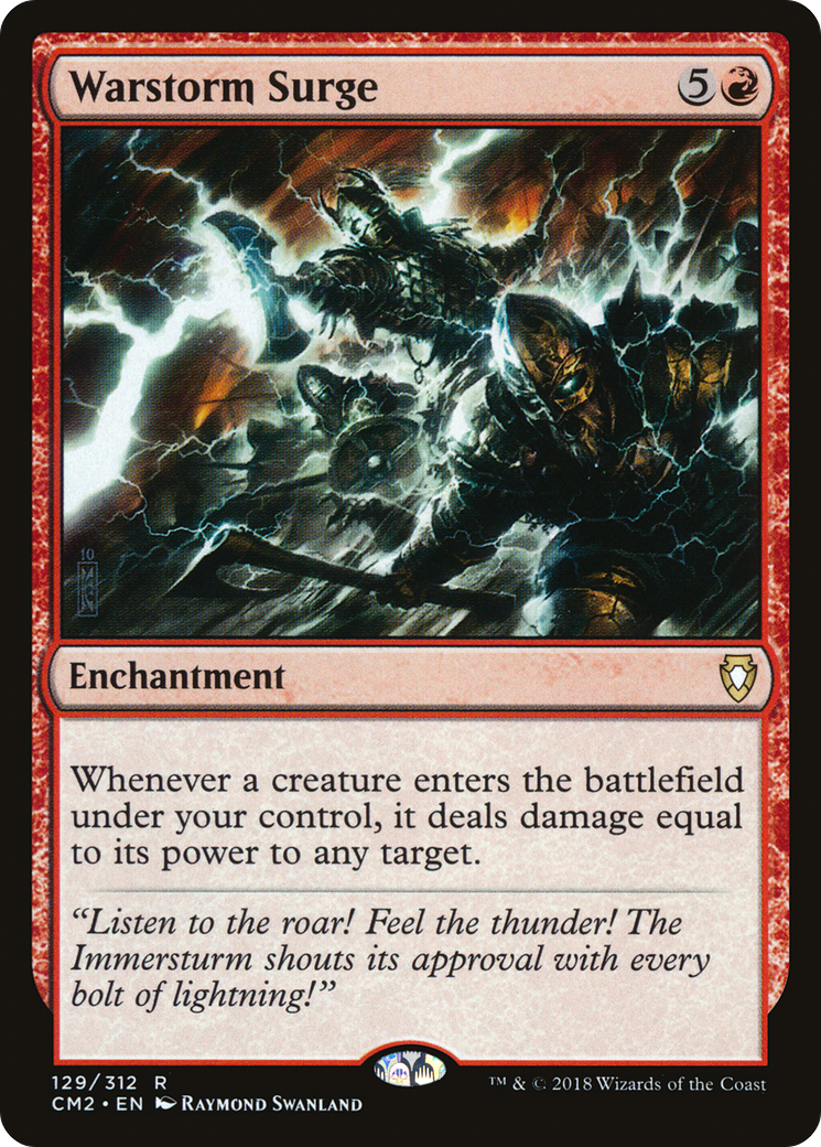 Warstorm Surge (CM2-129) - Commander Anthology Volume II - Premium MTG Single from Wizards of the Coast - Just $0.46! Shop now at Game Crave Tournament Store