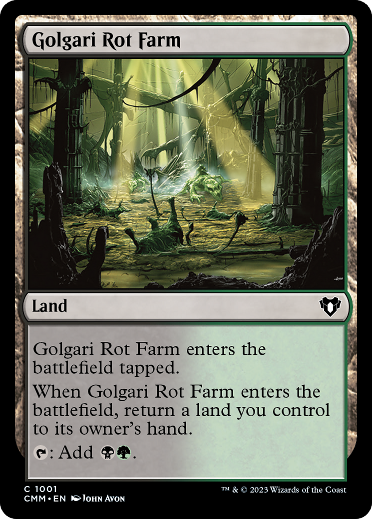 Golgari Rot Farm (CMM-1001) - Commander Masters - Premium MTG Single from Wizards of the Coast - Just $0.08! Shop now at Game Crave Tournament Store