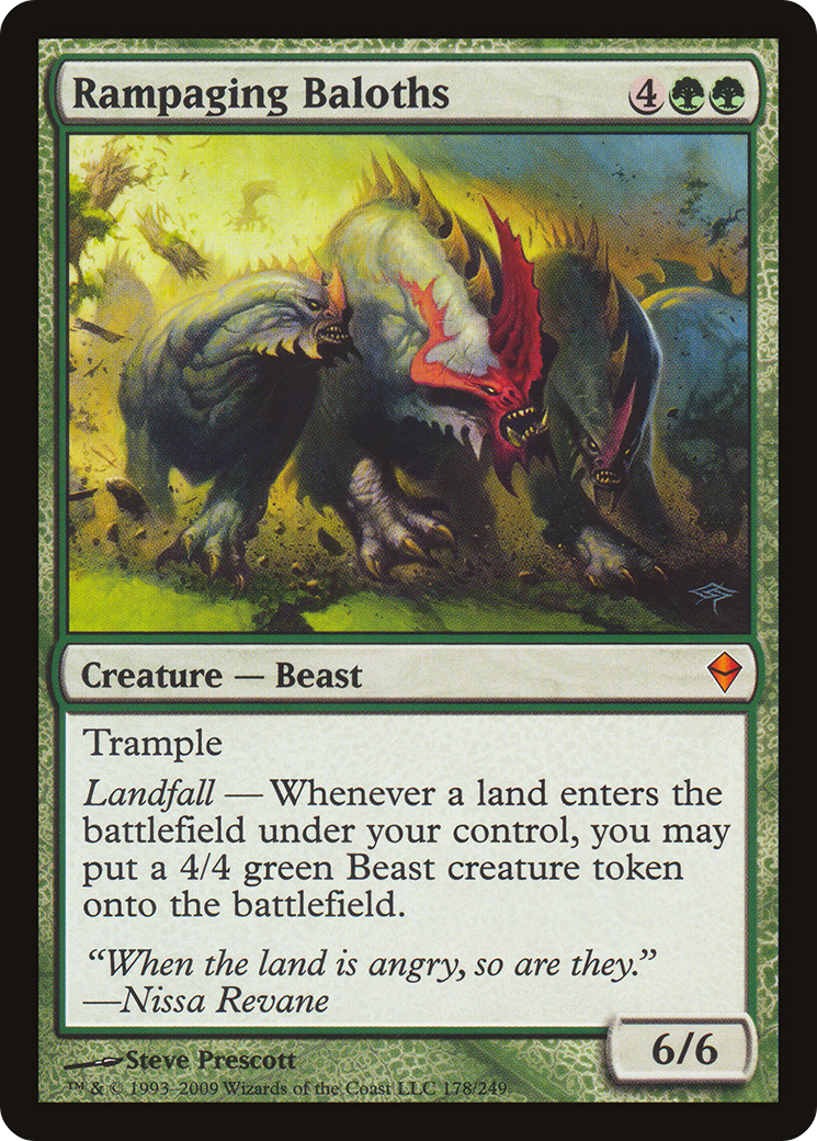 Rampaging Baloths (ZEN-178) - Zendikar - Premium MTG Single from Wizards of the Coast - Just $0.29! Shop now at Game Crave Tournament Store