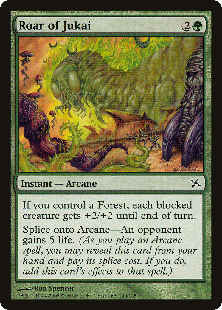 Roar of Jukai (BOK-140) - Betrayers of Kamigawa Foil - Premium MTG Single from Wizards of the Coast - Just $0.08! Shop now at Game Crave Tournament Store