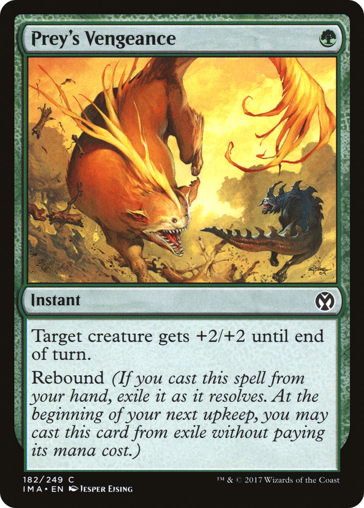 Prey's Vengeance (IMA-182) - Iconic Masters - Premium MTG Single from Wizards of the Coast - Just $0.08! Shop now at Game Crave Tournament Store