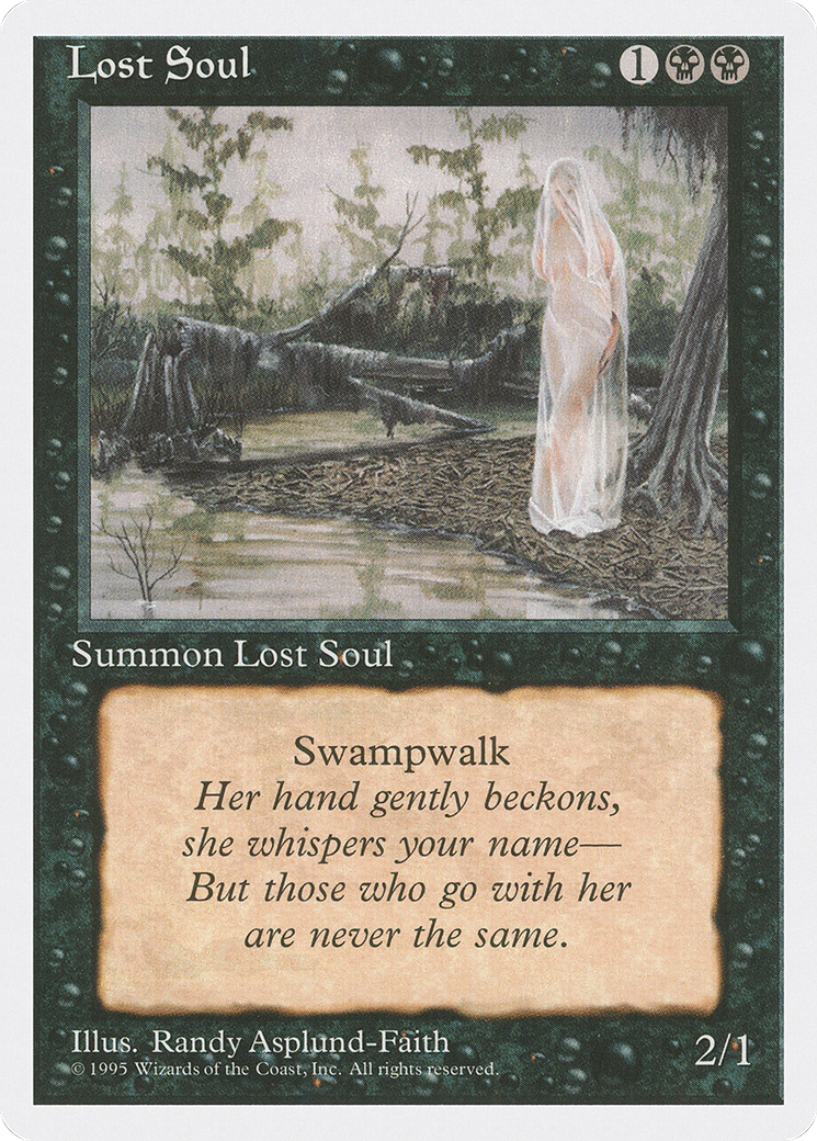 Lost Soul (4ED-145) - Fourth Edition - Premium MTG Single from Wizards of the Coast - Just $0.08! Shop now at Game Crave Tournament Store