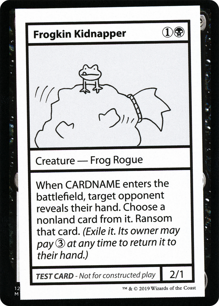 Frogkin Kidnapper (CMB2-042) - Mystery Booster Playtest Cards 2021 - Premium MTG Single from Wizards of the Coast - Just $0.08! Shop now at Game Crave Tournament Store