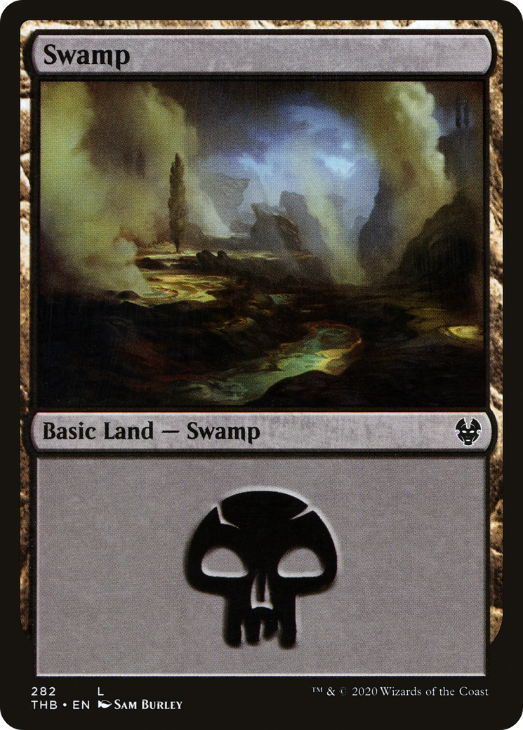 Swamp (THB-282) - Theros Beyond Death - Premium MTG Single from Wizards of the Coast - Just $0.08! Shop now at Game Crave Tournament Store