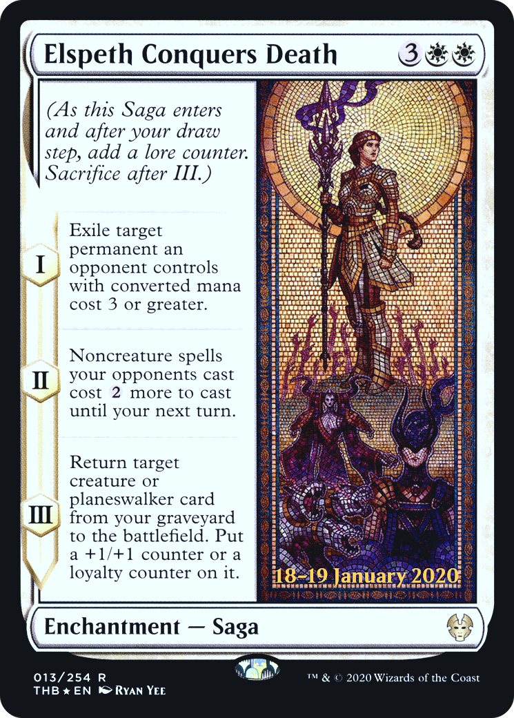 Elspeth Conquers Death (PTHB-13S) - Theros Beyond Death Promos Foil - Premium MTG Single from Wizards of the Coast - Just $1.21! Shop now at Game Crave Tournament Store
