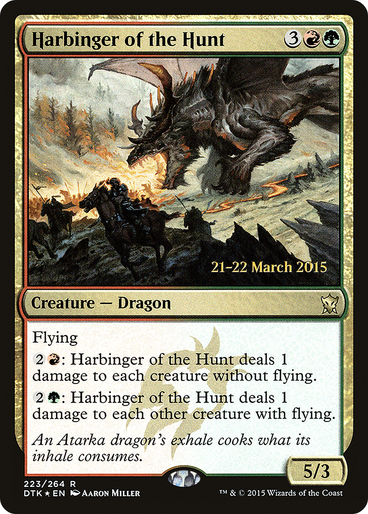 Harbinger of the Hunt (PDTK-223S) - Dragons of Tarkir Promos Foil - Premium MTG Single from Wizards of the Coast - Just $0.59! Shop now at Game Crave Tournament Store