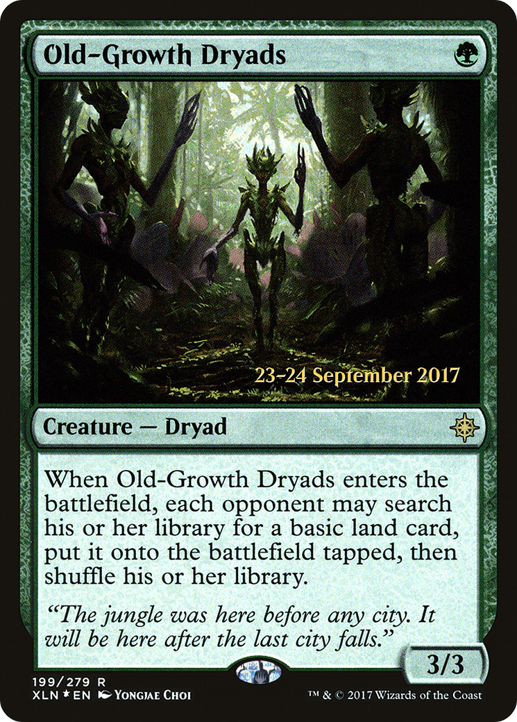 Old-Growth Dryads (PXLN-199S) - Ixalan Promos Foil - Premium MTG Single from Wizards of the Coast - Just $0.19! Shop now at Game Crave Tournament Store