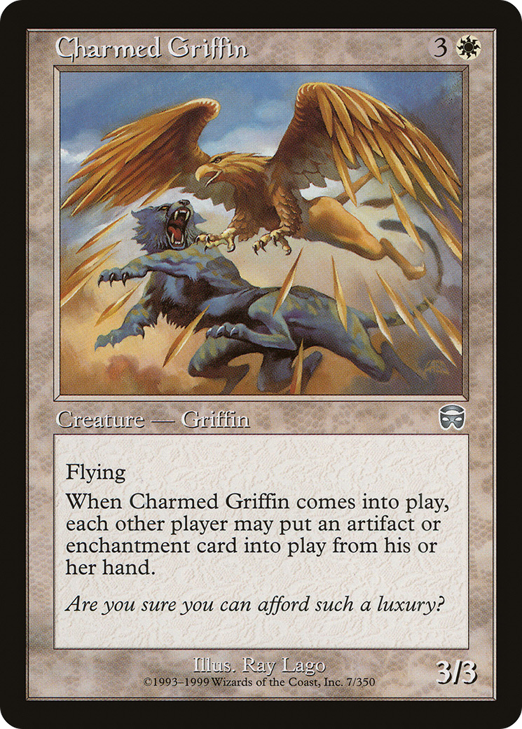 Charmed Griffin (MMQ-007) - Mercadian Masques Foil - Premium MTG Single from Wizards of the Coast - Just $1.29! Shop now at Game Crave Tournament Store
