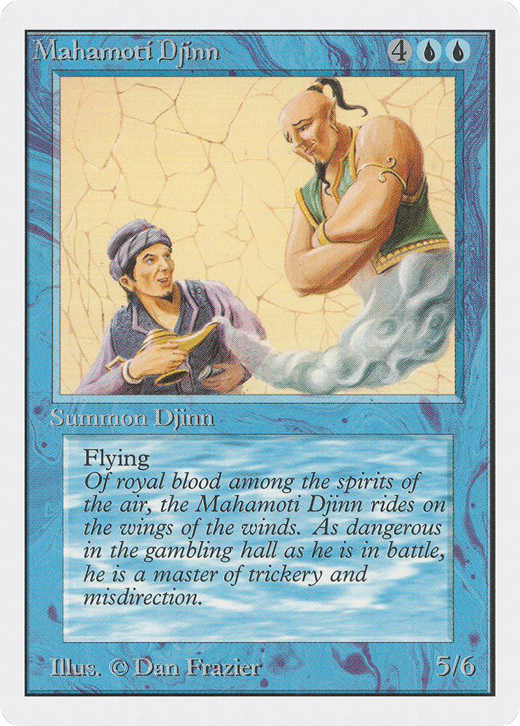 Mahamoti Djinn (2ED-065) - Unlimited Edition - Premium MTG Single from Wizards of the Coast - Just $27.78! Shop now at Game Crave Tournament Store