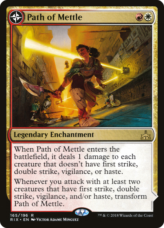 Path of Mettle // Metzali, Tower of Triumph (RIX-165) - Rivals of Ixalan: (compasslanddfc) - Premium MTG Single from Wizards of the Coast - Just $0.25! Shop now at Game Crave Tournament Store