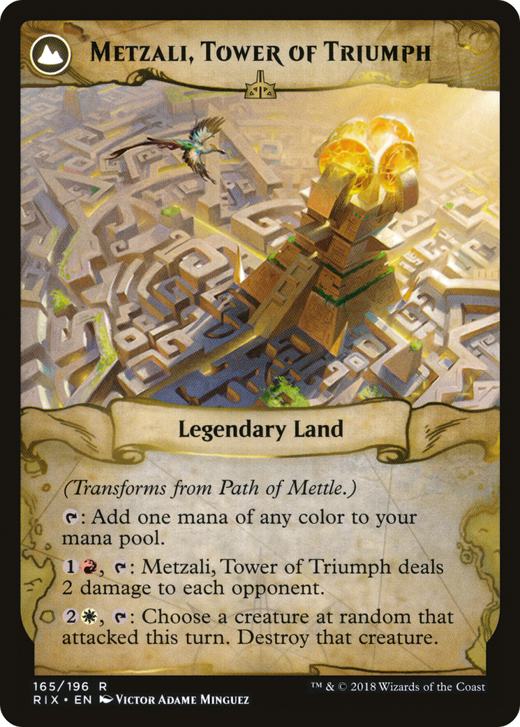 Path of Mettle // Metzali, Tower of Triumph (RIX-165) - Rivals of Ixalan: (compasslanddfc) Foil - Premium MTG Single from Wizards of the Coast - Just $0.79! Shop now at Game Crave Tournament Store