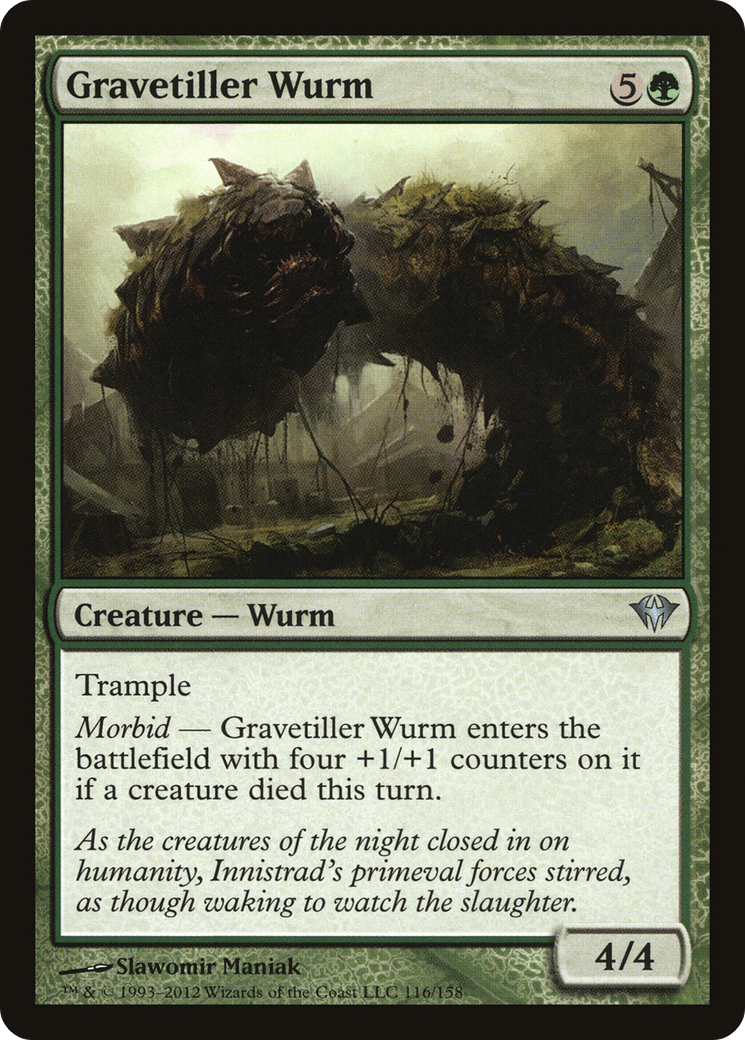 Gravetiller Wurm (DKA-116) - Dark Ascension Foil - Premium MTG Single from Wizards of the Coast - Just $0.50! Shop now at Game Crave Tournament Store