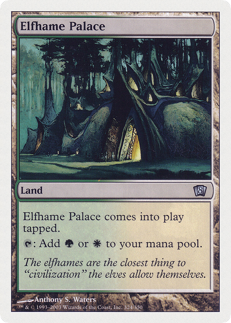 Elfhame Palace (8ED-324) - Eighth Edition - Premium MTG Single from Wizards of the Coast - Just $0.25! Shop now at Game Crave Tournament Store