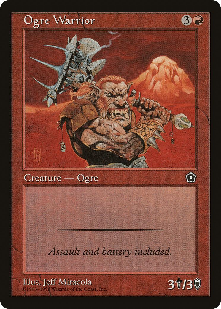 Ogre Warrior (P02-113) - Portal Second Age - Premium MTG Single from Wizards of the Coast - Just $0.25! Shop now at Game Crave Tournament Store