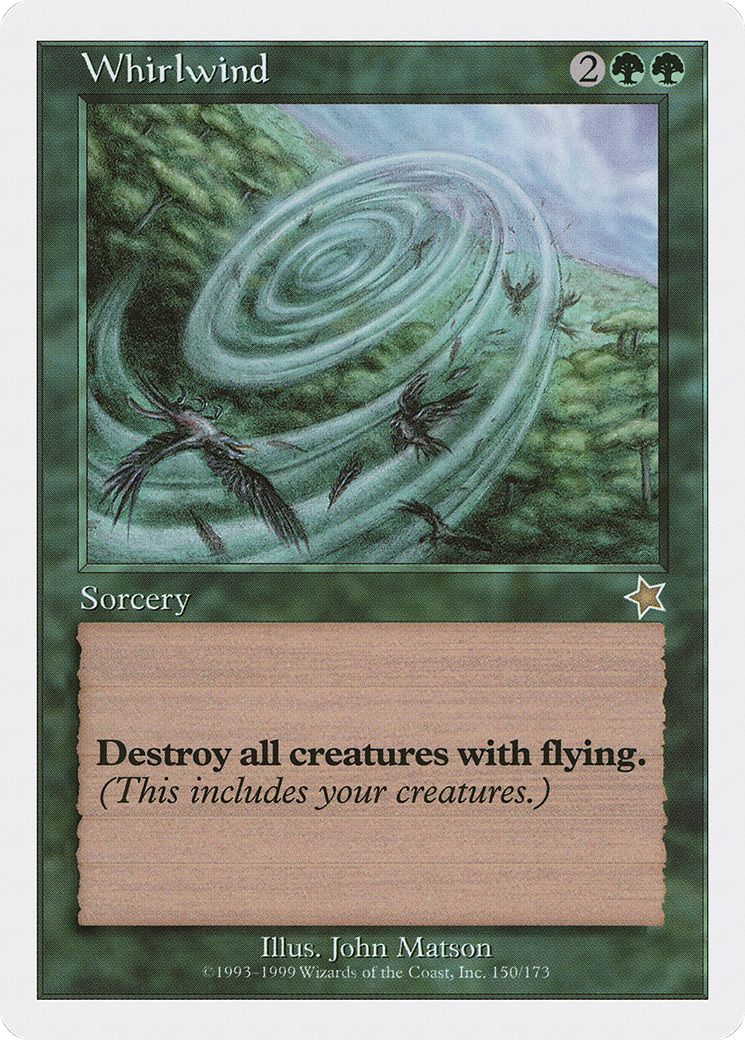 Whirlwind (S99-150) - Starter 1999 - Premium MTG Single from Wizards of the Coast - Just $0.25! Shop now at Game Crave Tournament Store