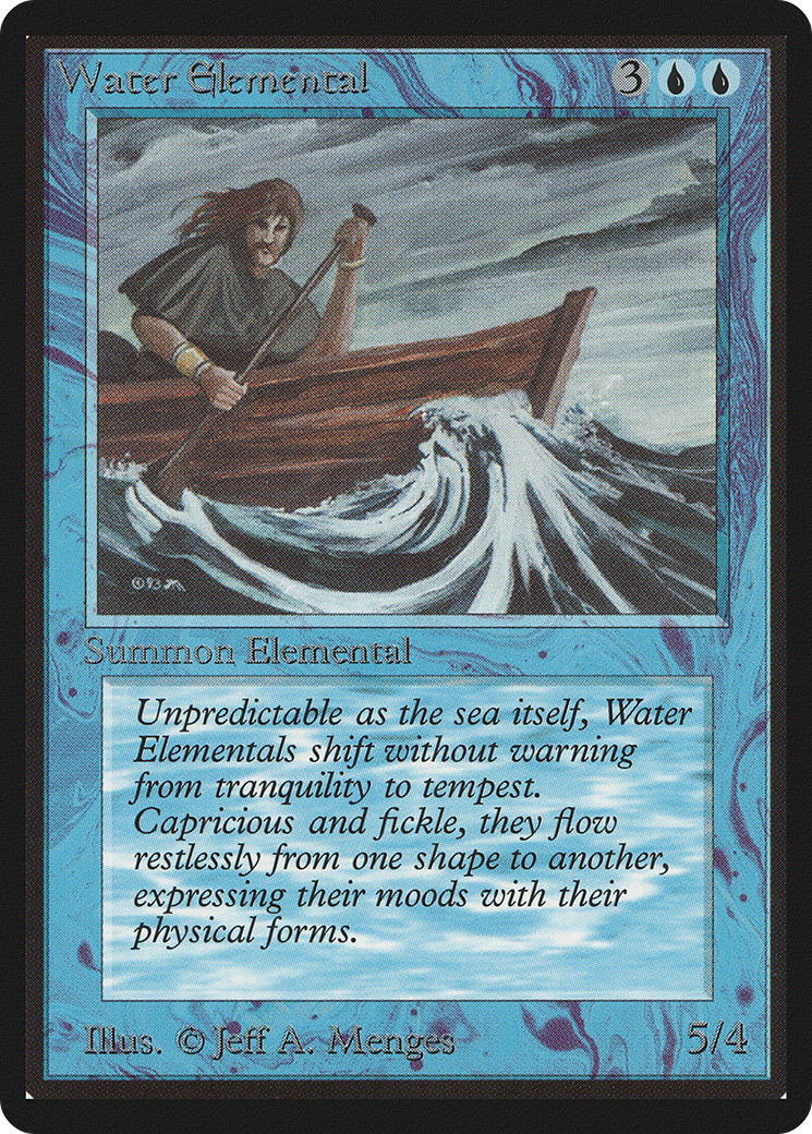 Water Elemental (LEB-092) - Limited Edition Beta - Premium MTG Single from Wizards of the Coast - Just $3.73! Shop now at Game Crave Tournament Store