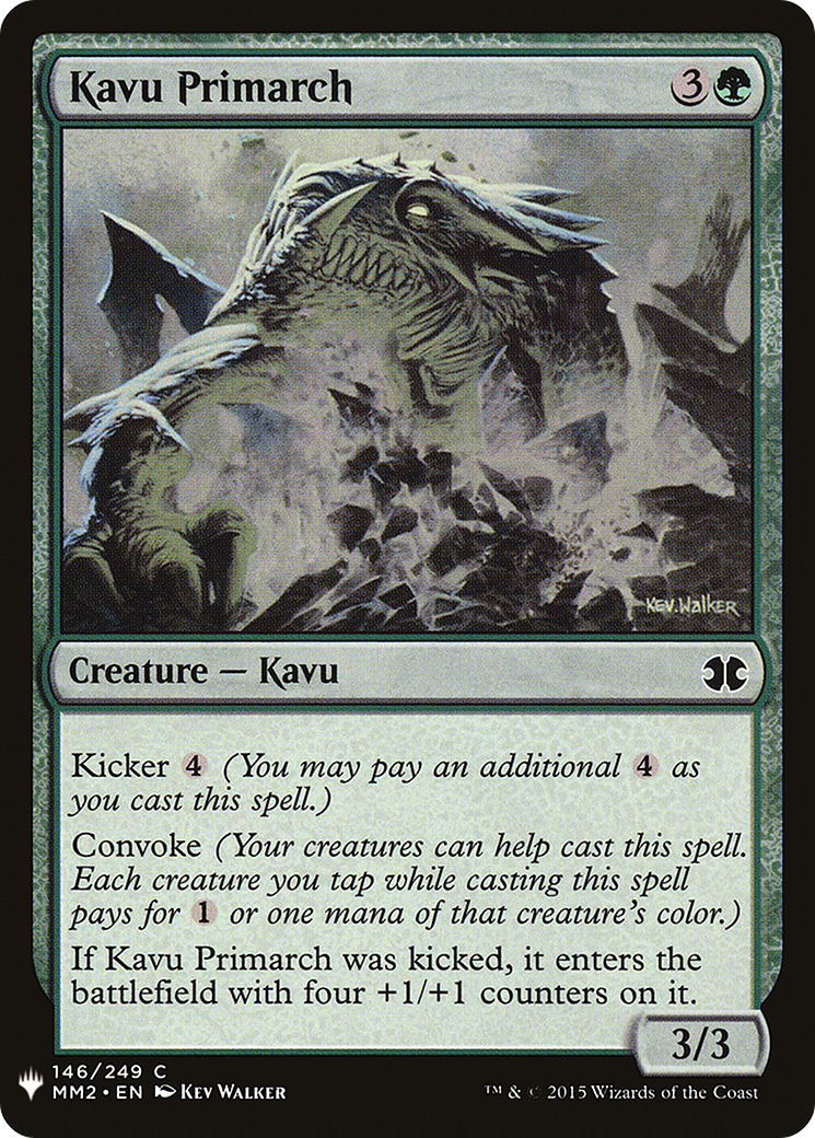 Kavu Primarch (MB1-1248) - Mystery Booster - Premium MTG Single from Wizards of the Coast - Just $0.08! Shop now at Game Crave Tournament Store