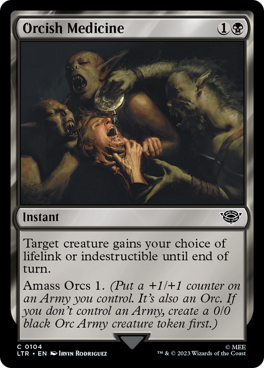 Orcish Medicine (LTR-104) - The Lord of the Rings: Tales of Middle-earth - Premium MTG Single from Wizards of the Coast - Just $0.25! Shop now at Game Crave Tournament Store