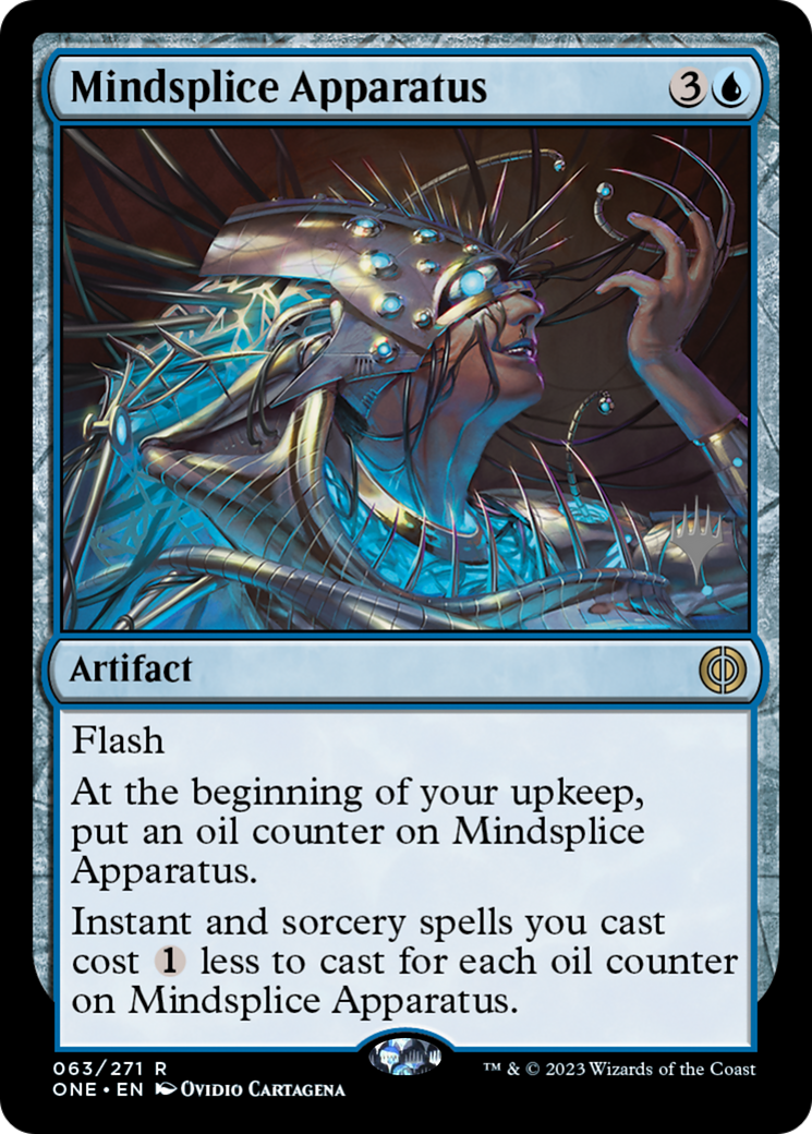 Mindsplice Apparatus (PONE-63P) - Phyrexia: All Will Be One Promos - Premium MTG Single from Wizards of the Coast - Just $0.23! Shop now at Game Crave Tournament Store