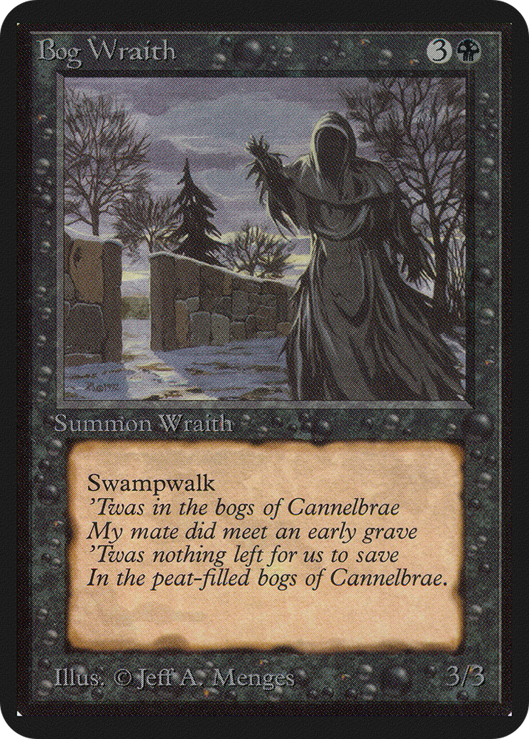 Bog Wraith (LEA-095) - Limited Edition Alpha - Premium MTG Single from Wizards of the Coast - Just $51.64! Shop now at Game Crave Tournament Store