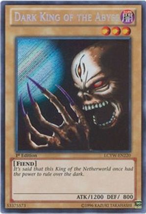 Dark King of the Abyss (LCYW-EN220) - Legendary Collection 3: Yugi's World 1st Edition - Premium Yugioh Single from Konami - Just $1.53! Shop now at Game Crave Tournament Store
