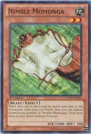 Nimble Momonga (LCYW-EN235) - Legendary Collection 3: Yugi's World 1st Edition - Premium Yugioh Single from Konami - Just $0.36! Shop now at Game Crave Tournament Store