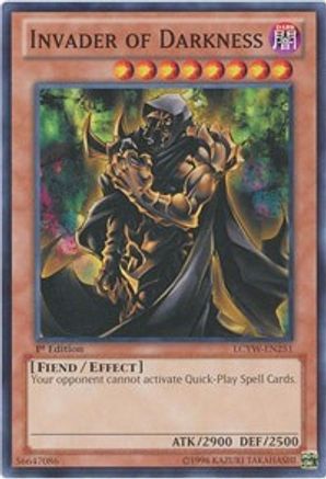 Invader of Darkness (LCYW-EN251) - Legendary Collection 3: Yugi's World 1st Edition - Premium Yugioh Single from Konami - Just $0.25! Shop now at Game Crave Tournament Store