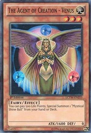 The Agent of Creation - Venus (LCYW-EN253) - Legendary Collection 3: Yugi's World Unlimited - Premium Yugioh Single from Konami - Just $0.89! Shop now at Game Crave Tournament Store