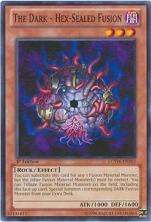 The Dark - Hex-Sealed Fusion (LCYW-EN263) - Legendary Collection 3: Yugi's World 1st Edition - Premium Yugioh Single from Konami - Just $1.26! Shop now at Game Crave Tournament Store