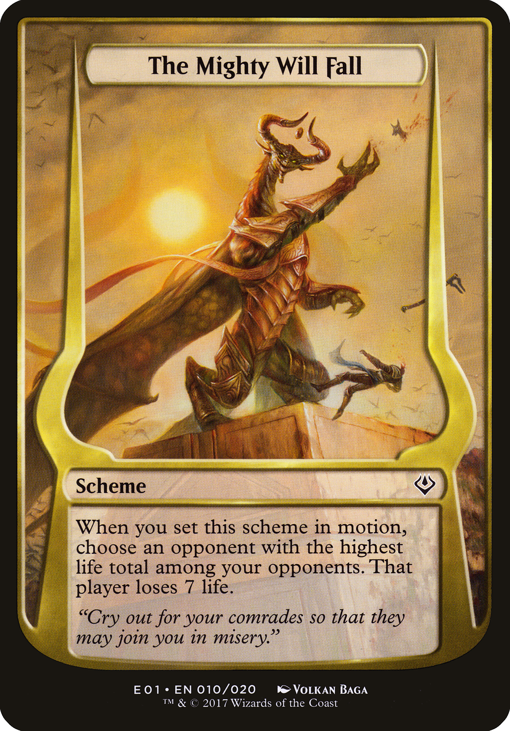 The Mighty Will Fall (OE01-10★) - Archenemy: Nicol Bolas Schemes - Premium MTG Single from Wizards of the Coast - Just $0.21! Shop now at Game Crave Tournament Store