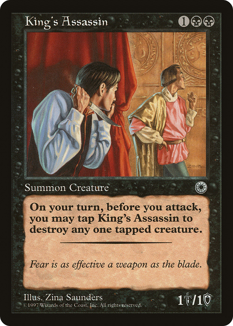 King's Assassin (POR-098) - Portal - Premium MTG Single from Wizards of the Coast - Just $2.70! Shop now at Game Crave Tournament Store
