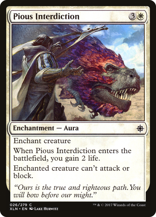 Pious Interdiction (XLN-026) - Ixalan - Premium MTG Single from Wizards of the Coast - Just $0.08! Shop now at Game Crave Tournament Store