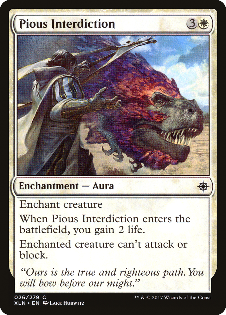 Pious Interdiction (XLN-026) - Ixalan Foil - Premium MTG Single from Wizards of the Coast - Just $0.08! Shop now at Game Crave Tournament Store