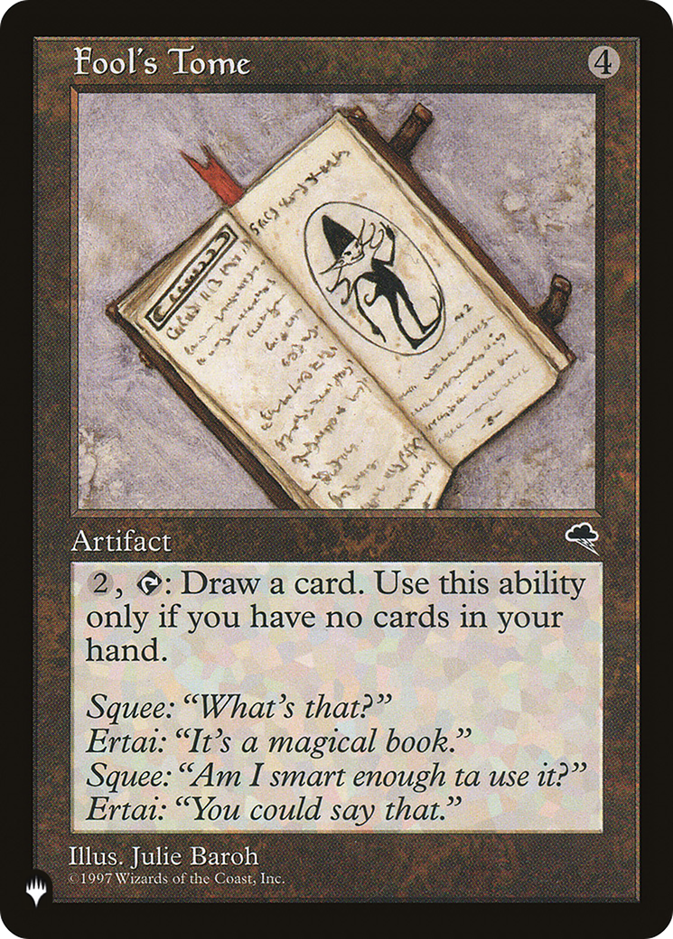 Fool's Tome (PLIST-394) - The List - Premium MTG Single from Wizards of the Coast - Just $0.08! Shop now at Game Crave Tournament Store