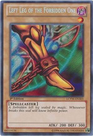 Left Leg of the Forbidden One (LCYW-EN303) - Legendary Collection 3: Yugi's World 1st Edition - Premium Yugioh Single from Konami - Just $13.59! Shop now at Game Crave Tournament Store