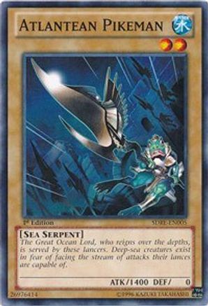 Atlantean Pikeman (SDRE-EN005) - Structure Deck: Realm of the Sea Emperor 1st Edition - Premium Yugioh Single from Konami - Just $0.25! Shop now at Game Crave Tournament Store