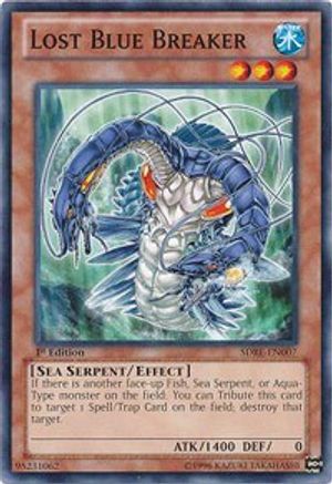 Lost Blue Breaker (SDRE-EN007) - Structure Deck: Realm of the Sea Emperor 1st Edition - Premium Yugioh Single from Konami - Just $0.25! Shop now at Game Crave Tournament Store