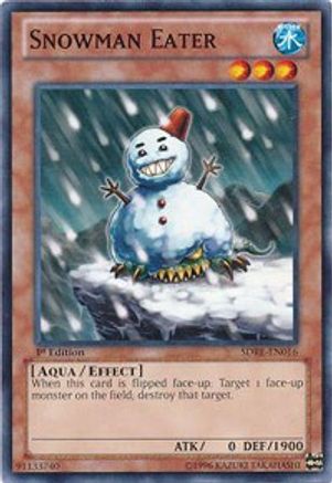 Snowman Eater (SDRE-EN016) - Structure Deck: Realm of the Sea Emperor 1st Edition - Premium Yugioh Single from Konami - Just $1.95! Shop now at Game Crave Tournament Store