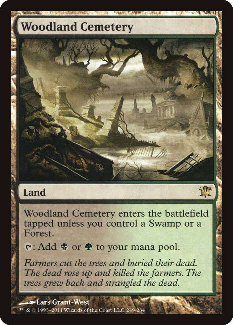 Woodland Cemetery (ISD-249) - Innistrad Foil - Premium MTG Single from Wizards of the Coast - Just $1.16! Shop now at Game Crave Tournament Store
