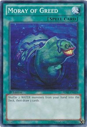 Moray of Greed (SDRE-EN029) - Structure Deck: Realm of the Sea Emperor 1st Edition - Premium Yugioh Single from Konami - Just $1.28! Shop now at Game Crave Tournament Store