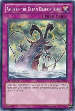 Aegis of the Ocean Dragon Lord (SDRE-EN033) - Structure Deck: Realm of the Sea Emperor 1st Edition - Premium Yugioh Single from Konami - Just $0.44! Shop now at Game Crave Tournament Store