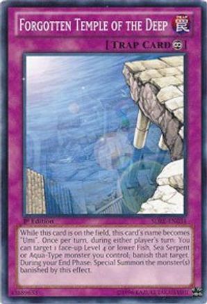 Forgotten Temple of the Deep (SDRE-EN034) - Structure Deck: Realm of the Sea Emperor 1st Edition - Premium Yugioh Single from Konami - Just $0.25! Shop now at Game Crave Tournament Store
