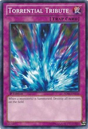 Torrential Tribute (SDRE-EN036) - Structure Deck: Realm of the Sea Emperor 1st Edition - Premium Yugioh Single from Konami - Just $0.26! Shop now at Game Crave Tournament Store