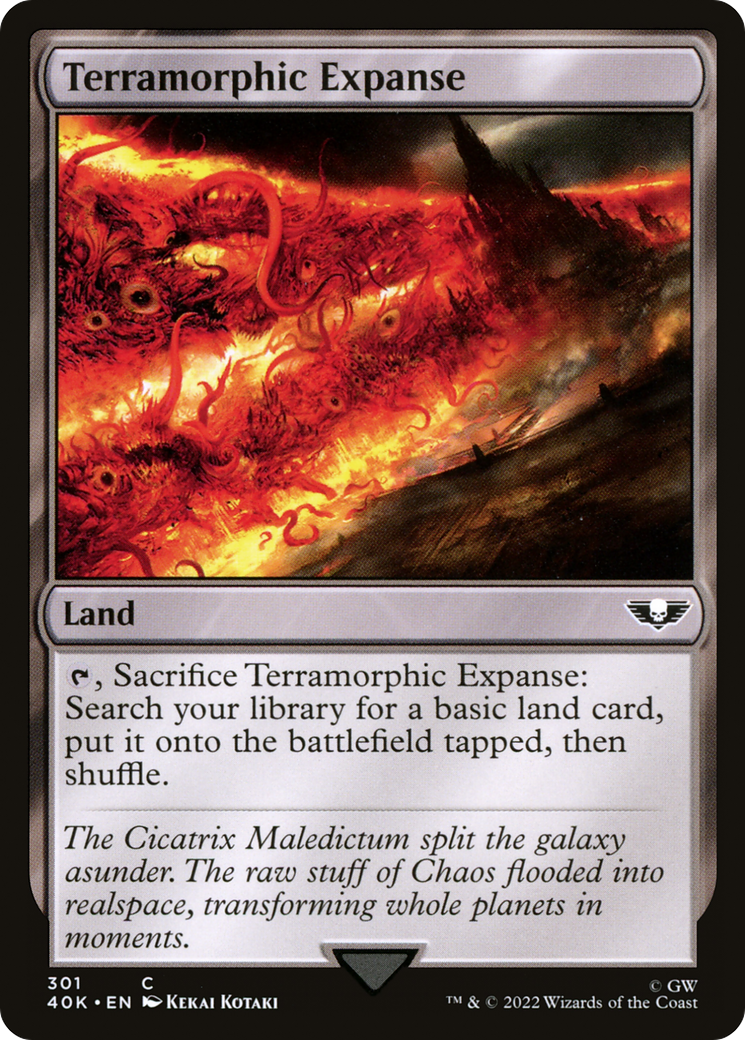 Terramorphic Expanse (40K-301) - Warhammer 40,000 Commander - Premium MTG Single from Wizards of the Coast - Just $0.08! Shop now at Game Crave Tournament Store