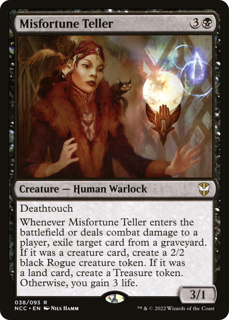 Misfortune Teller (NCC-038) - New Capenna Commander - Premium MTG Single from Wizards of the Coast - Just $0.25! Shop now at Game Crave Tournament Store